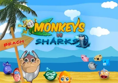 Monkeys Vs Sharks HD screenshot